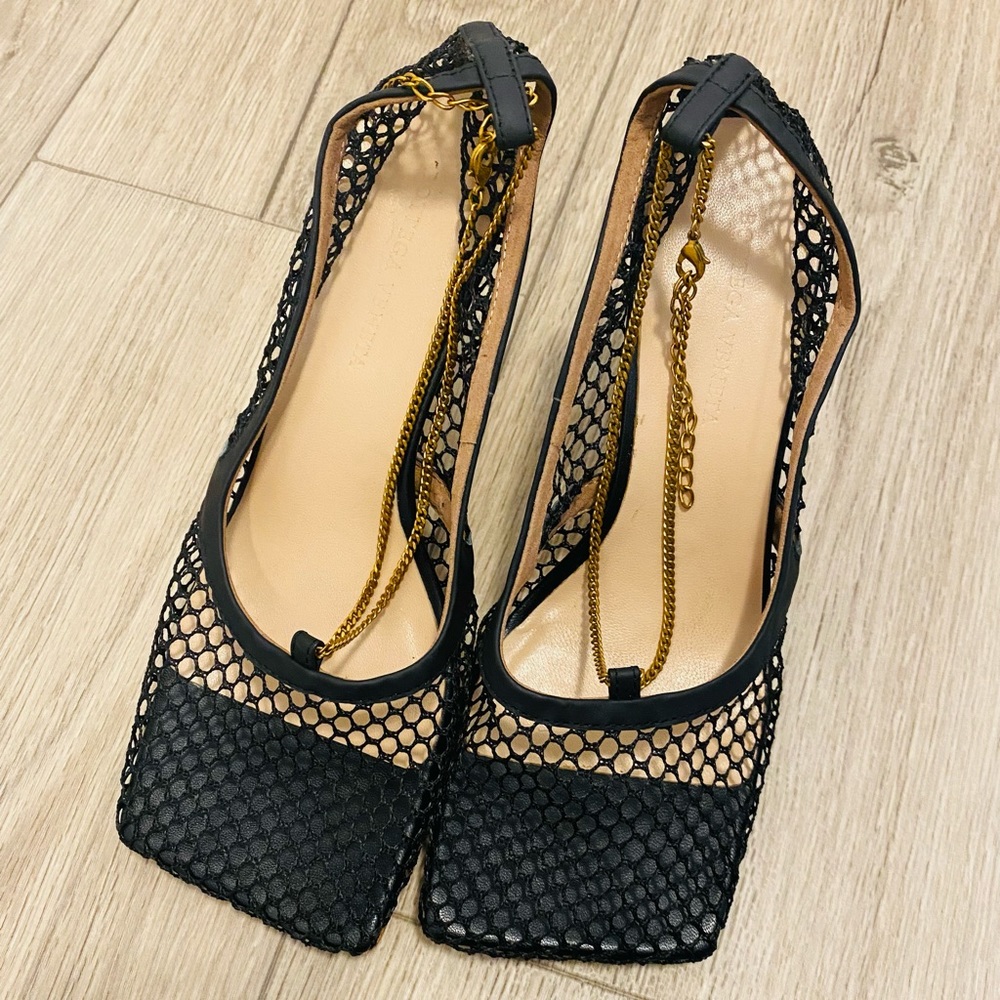 Bottega Veneta mesh pumps